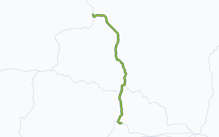 智頭急行 全線の路線図（智頭急行）