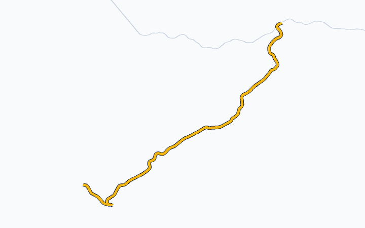 富士山麓電気鉄道 全線の路線図（富士山麓電気鉄道）