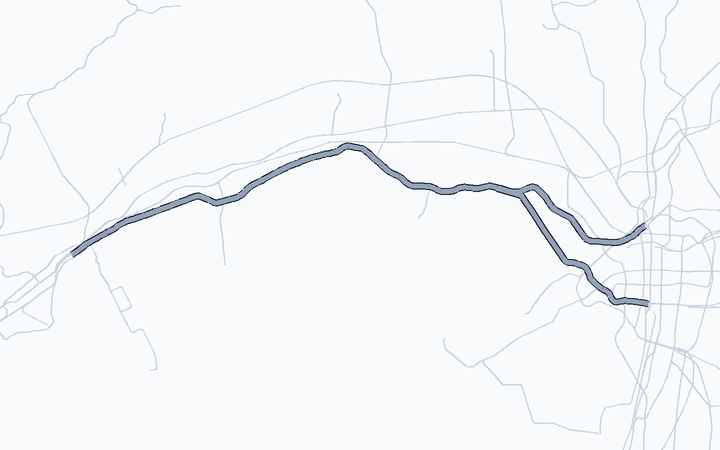 阪神本線の路線図（阪神電気鉄道）
