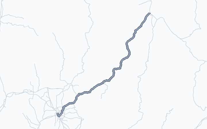 中央線の路線図（東海旅客鉄道）