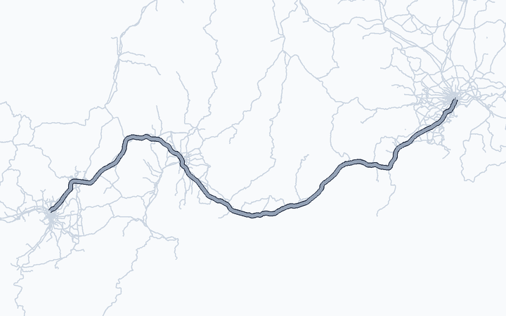 東海道新幹線の路線図（東海旅客鉄道）