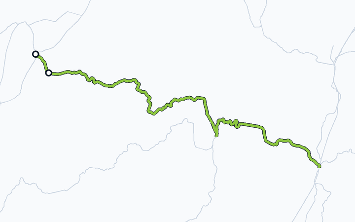 磐越西線（五泉～新津）の路線図（東日本旅客鉄道）