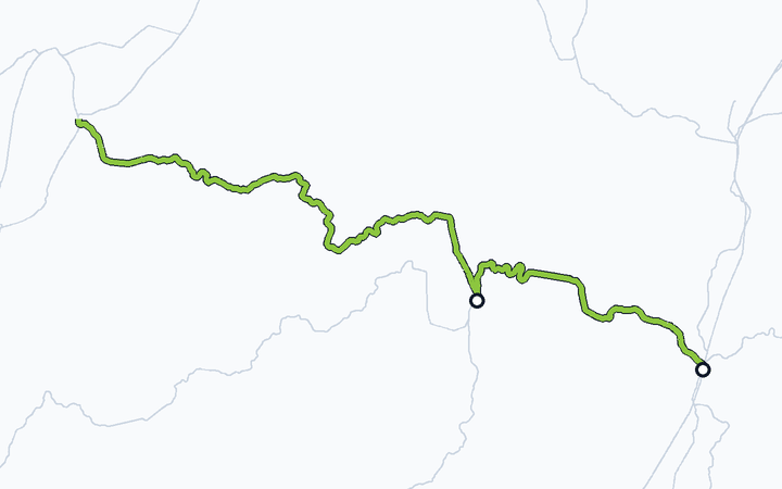 磐越西線（郡山～会津若松）の路線図（東日本旅客鉄道）