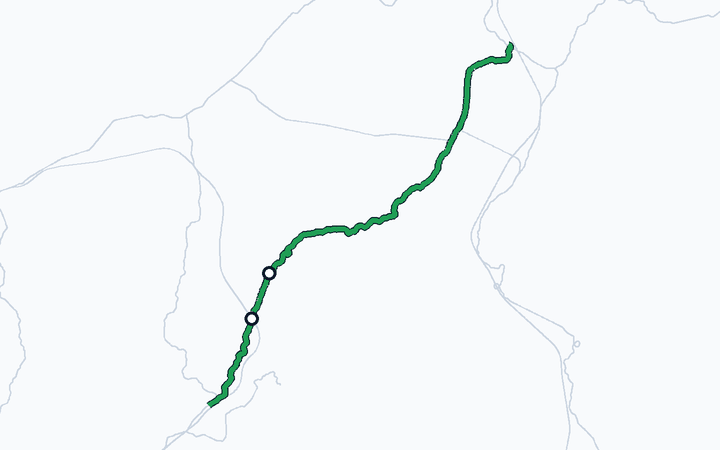 飯山線（飯山～戸狩野沢温泉）の路線図（東日本旅客鉄道）