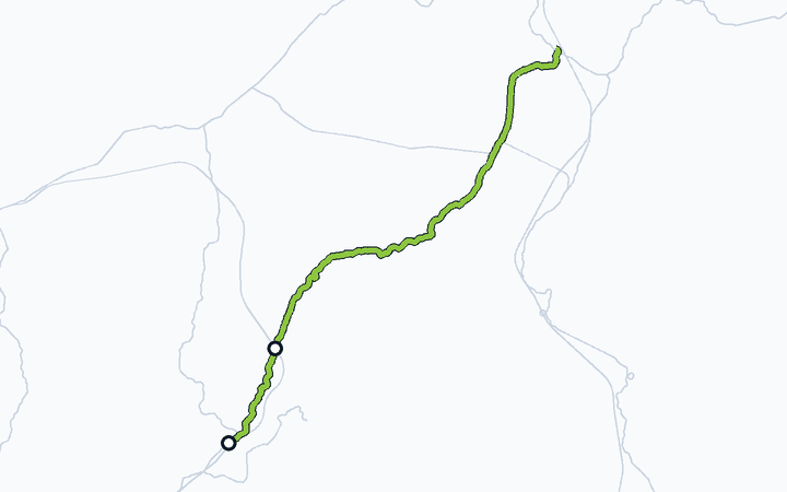 飯山線（豊野～飯山）の路線図（東日本旅客鉄道）