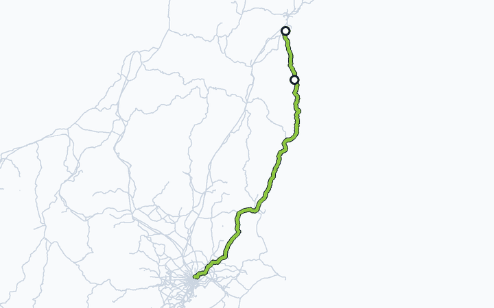 常磐線（原ノ町～岩沼）の路線図（東日本旅客鉄道）