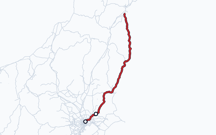 常磐線（日暮里～取手）の路線図（東日本旅客鉄道）