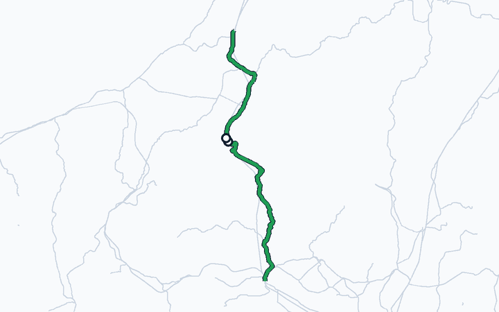 上越線（越後湯沢～ガーラ湯沢）の路線図（東日本旅客鉄道）