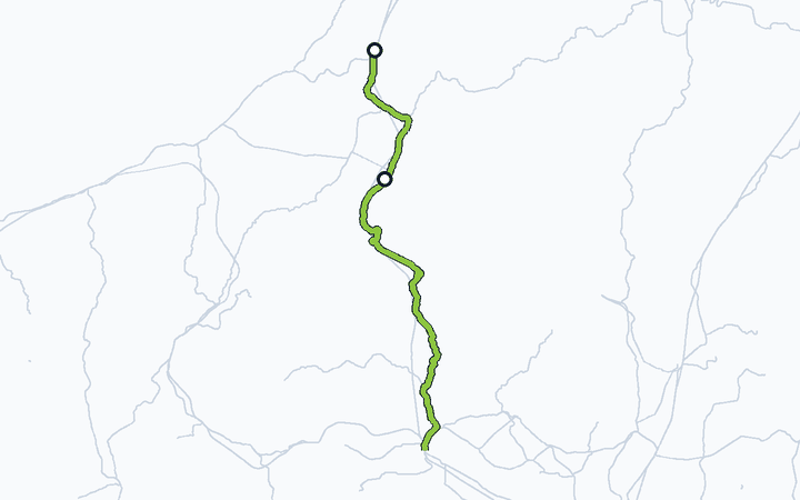 上越線（六日町～宮内）の路線図（東日本旅客鉄道）