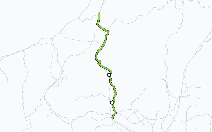 上越線（渋川～水上）の路線図（東日本旅客鉄道）
