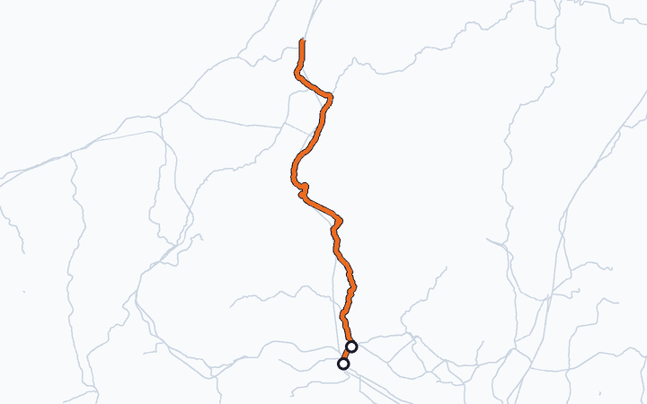上越線（高崎～新前橋）の路線図（東日本旅客鉄道）