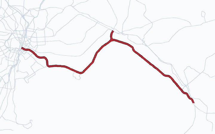 京葉線（東京～蘇我、市川塩浜～南船橋（西船橋経由））の路線図（東日本旅客鉄道）