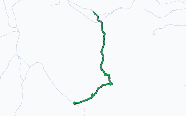小海線（小淵沢～小諸）の路線図（東日本旅客鉄道）