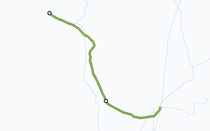 日光線（鹿沼～日光）の路線図（東日本旅客鉄道）