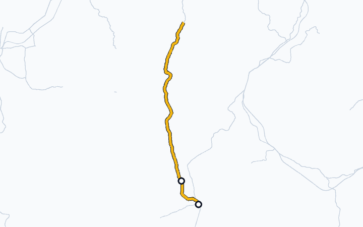 大糸線（松本～豊科）の路線図（東日本旅客鉄道）