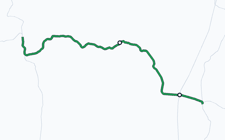 陸羽東線（古川～鳴子温泉）の路線図（東日本旅客鉄道）