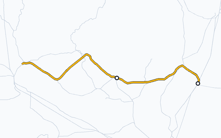 両毛線（小山～足利）の路線図（東日本旅客鉄道）