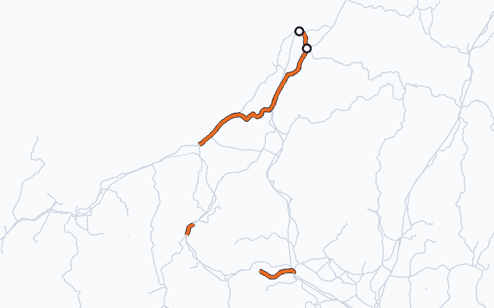 信越本線（新津～新潟）の路線図（東日本旅客鉄道）