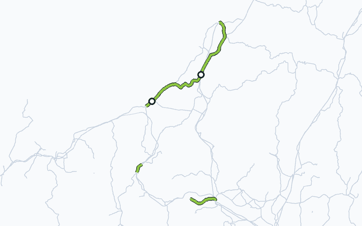 信越本線（犀潟～長岡）の路線図（東日本旅客鉄道）