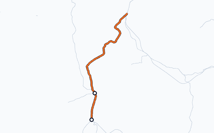 篠ノ井線（塩尻～松本）の路線図（東日本旅客鉄道）