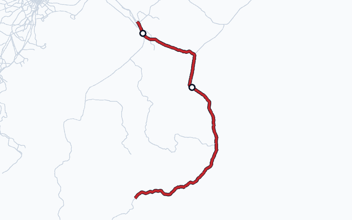外房線（蘇我～茂原）の路線図（東日本旅客鉄道）