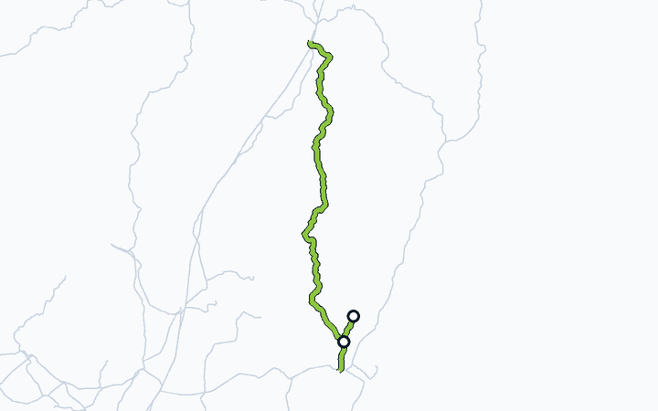 水郡線（上菅谷～常陸太田）の路線図（東日本旅客鉄道）
