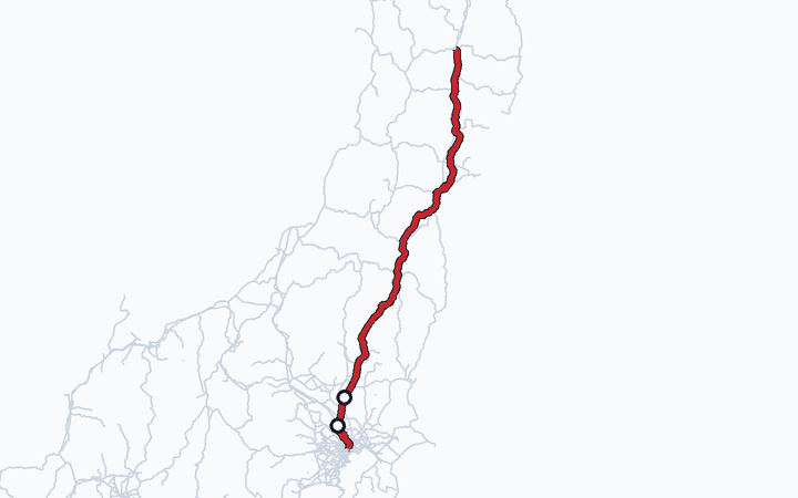 東北本線（大宮～古河）の路線図（東日本旅客鉄道）