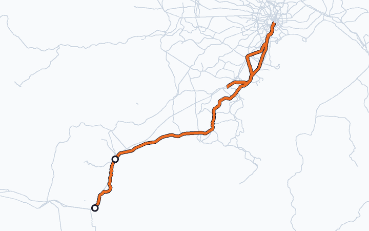東海道本線（小田原～熱海）の路線図（東日本旅客鉄道）