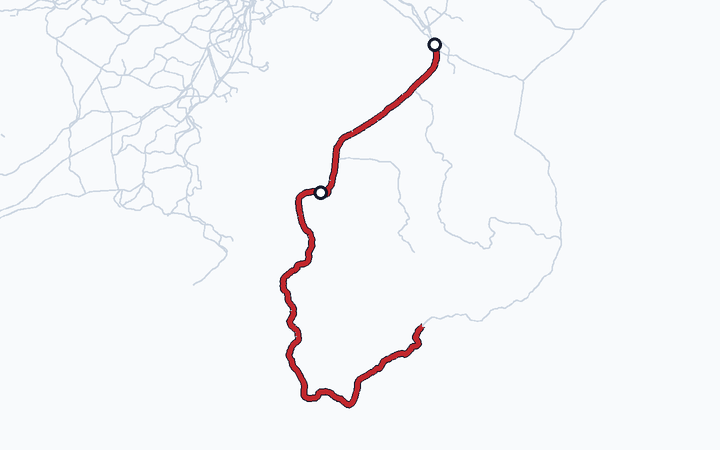 内房線（蘇我～君津）の路線図（東日本旅客鉄道）