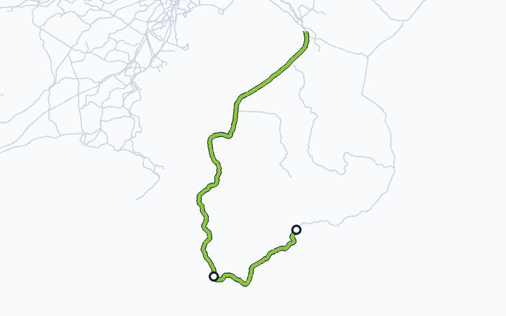 内房線（館山～安房鴨川）の路線図（東日本旅客鉄道）