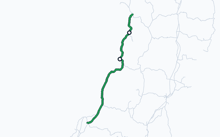 羽越本線（酒田～羽後本荘）の路線図（東日本旅客鉄道）