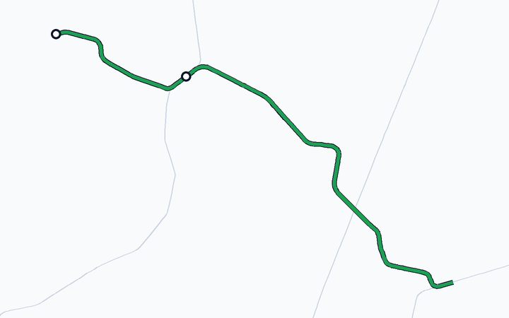 弥彦線（弥彦～吉田）の路線図（東日本旅客鉄道）