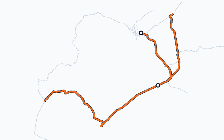 千歳線・室蘭線（白石～苫小牧）の路線図（北海道旅客鉄道）