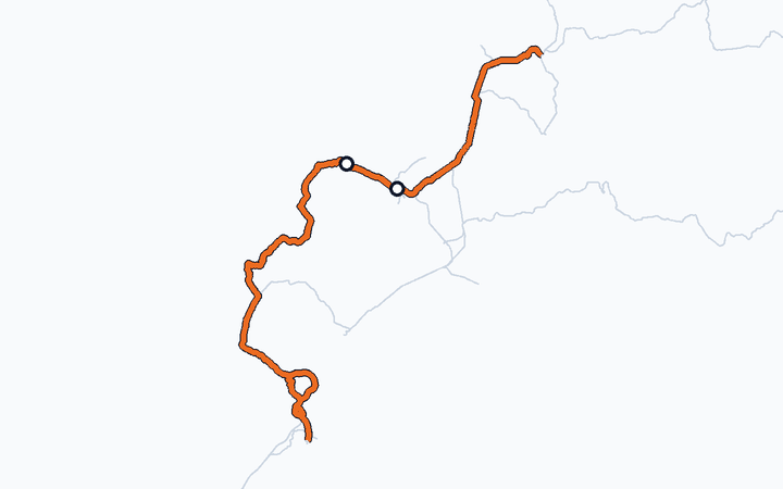 函館線（小樽～札幌）の路線図（北海道旅客鉄道）