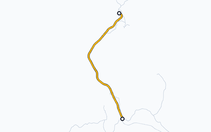 北海道新幹線（新青森～新函館北斗）の路線図（北海道旅客鉄道）