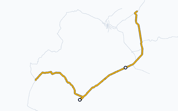 室蘭線（室蘭～苫小牧）の路線図（北海道旅客鉄道）