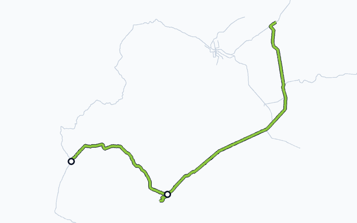 室蘭線（長万部～東室蘭）の路線図（北海道旅客鉄道）