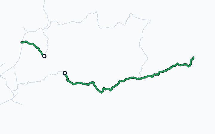 根室線（富良野～新得）の路線図（北海道旅客鉄道）