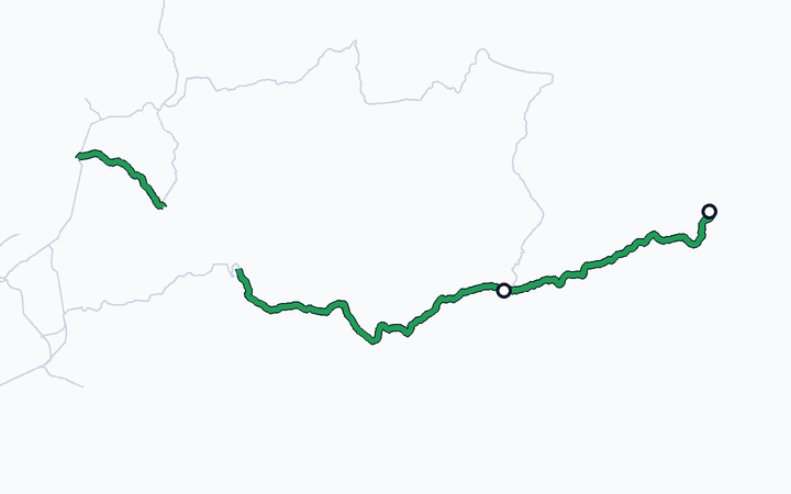 根室線（釧路～根室）の路線図（北海道旅客鉄道）