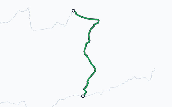釧網線（東釧路～網走）の路線図（北海道旅客鉄道）