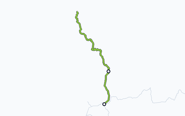 宗谷線（旭川～名寄）の路線図（北海道旅客鉄道）