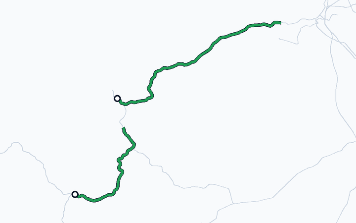 筑肥線（唐津～伊万里）の路線図（九州旅客鉄道）