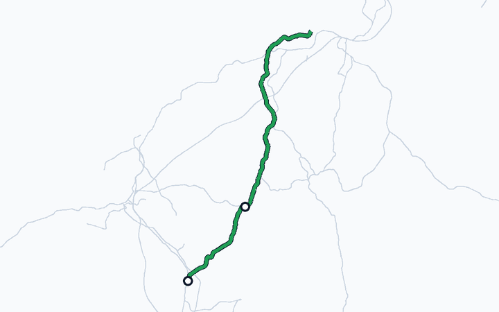 筑豊本線（桂川～原田）の路線図（九州旅客鉄道）