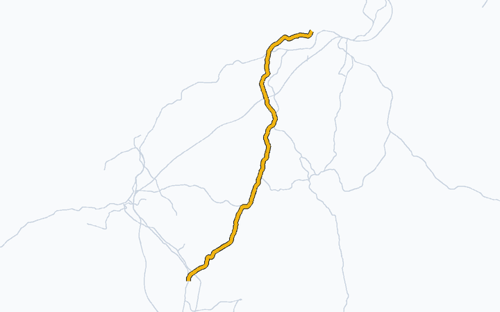 筑豊本線（若松～原田）の路線図（九州旅客鉄道）