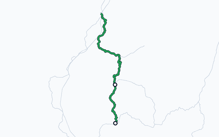 肥薩線（吉松～隼人）の路線図（九州旅客鉄道）