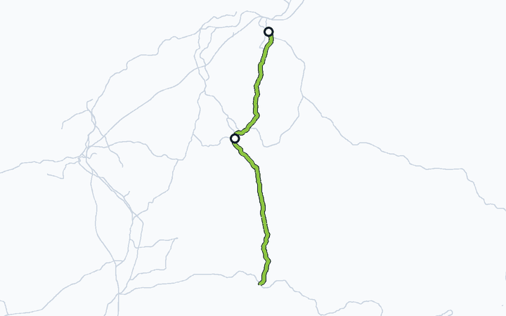 日田彦山線（城野～田川後藤寺）の路線図（九州旅客鉄道）