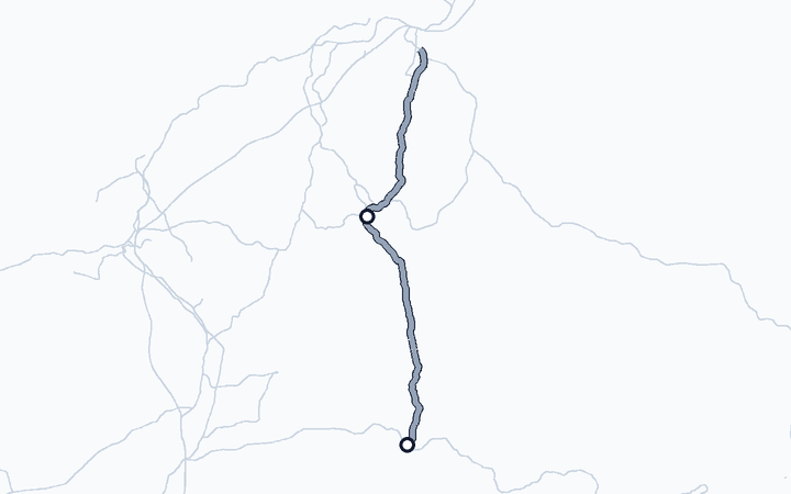 日田彦山線（田川後藤寺～夜明）の路線図（九州旅客鉄道）