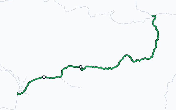 豊肥本線（肥後大津～宮地）の路線図（九州旅客鉄道）