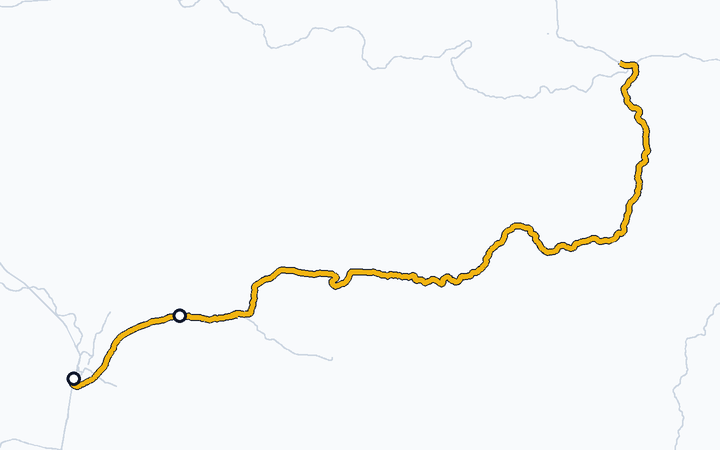 豊肥本線（熊本～肥後大津）の路線図（九州旅客鉄道）
