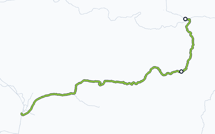豊肥本線（三重町～大分）の路線図（九州旅客鉄道）